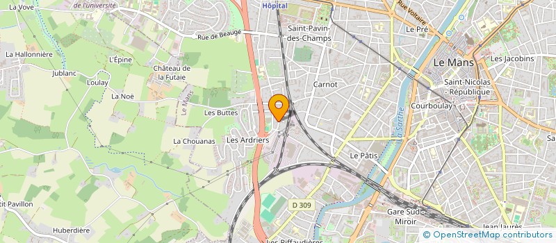 localisation de l'entreprise ALREGA  LE MANS