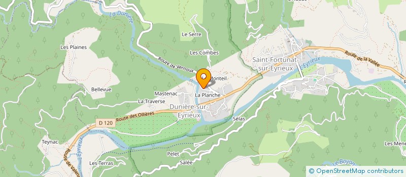 localisation de l'entreprise ALREGIMMO à DUNIERE-SUR-EYRIEUX