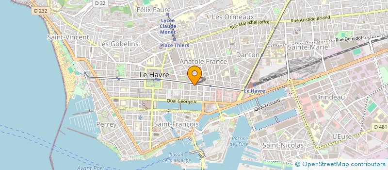 localisation de l'entreprise ALRIC à LE HAVRE