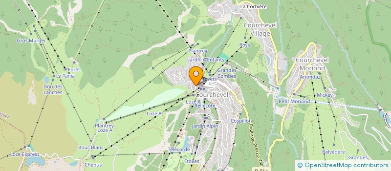 localisation de l'entreprise ALRIC LEPEUDRY PARTICIPATIONS ET EXPLOITATION à COURCHEVEL