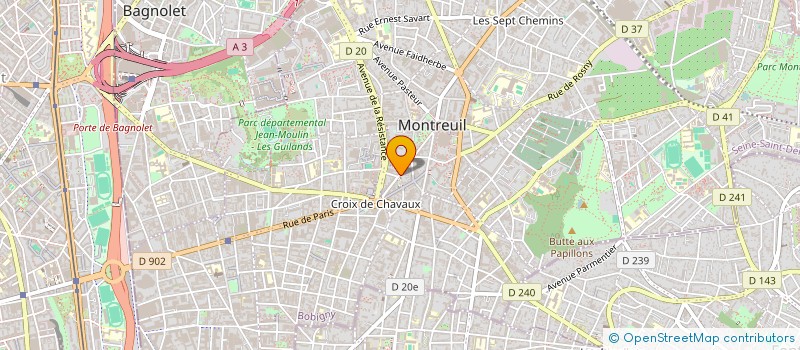 localisation de l'entreprise ALRO à MONTREUIL