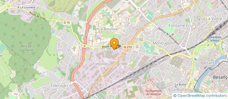 localisation de l'entreprise ALRO  BESANCON