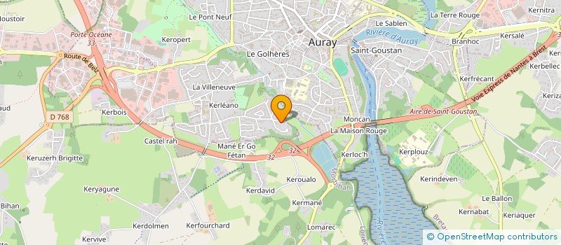 localisation de l'entreprise ALRO à AURAY