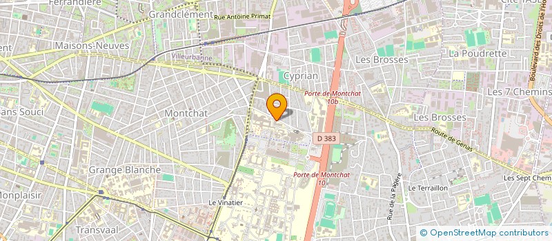 localisation de l'entreprise ALROC ASS LYONNAIS RECH ORGA CEREBRALE à BRON