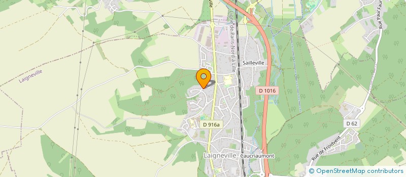 localisation de l'entreprise ALROM  LAIGNEVILLE