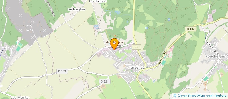 localisation de l'entreprise ALROMECA à TARCENAY-FOUCHERANS