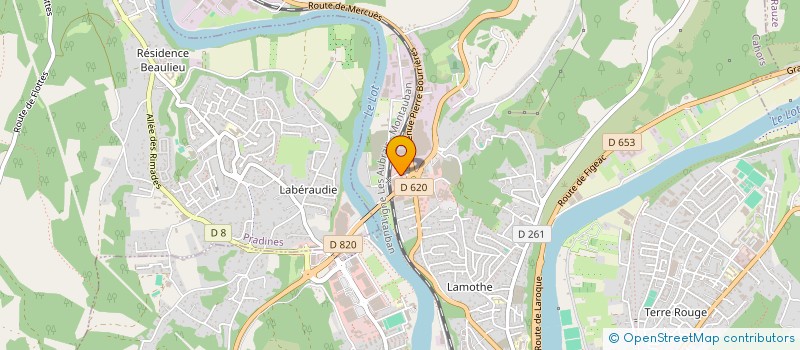 localisation de l'entreprise ALS à CAHORS