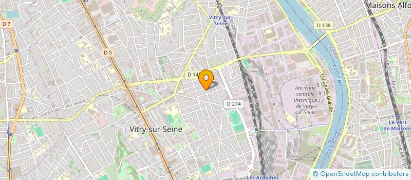 localisation de l'entreprise ALS à VITRY-SUR-SEINE