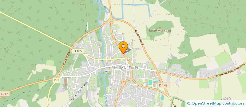 localisation de l'entreprise ALS à MILLY-LA-FORET