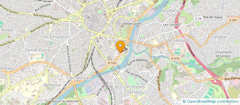 localisation de l'entreprise ALS à LIMOGES
