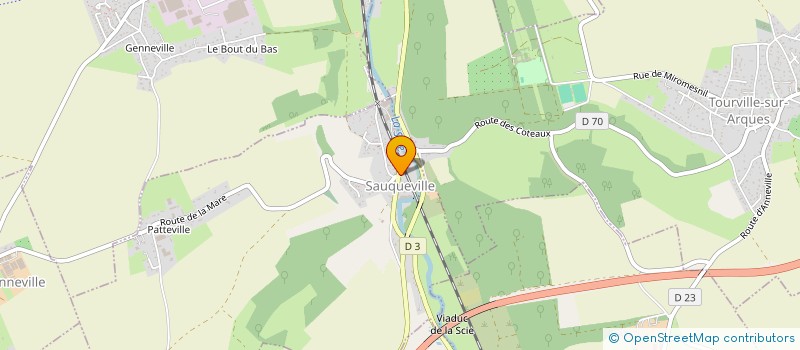 localisation de l'entreprise ALS AUTO  SAUQUEVILLE