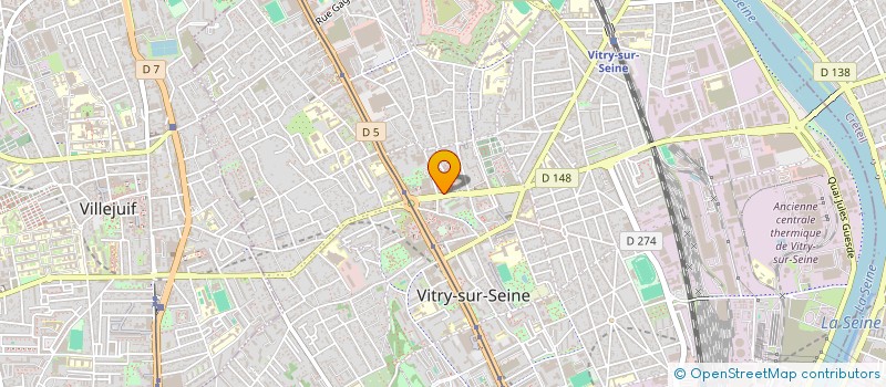 localisation de l'entreprise ALS DISTRI à VITRY-SUR-SEINE