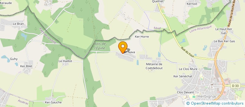 localisation de l'entreprise ALS DISTRIBUTION à HERBIGNAC