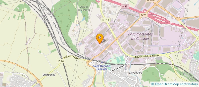 localisation de l'entreprise ALS FRANCE  SAINT-QUENTIN-FALLAVIER