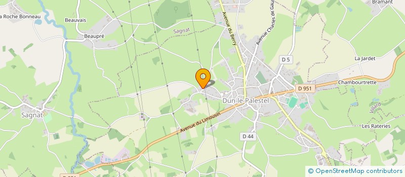 localisation de l'entreprise ALS FRAPPAT à DUN-LE-PALESTEL