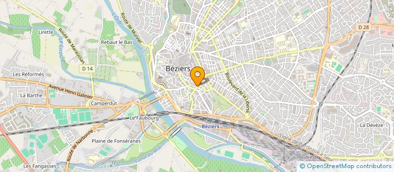 localisation de l'entreprise ALS LAVERIE à BEZIERS