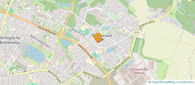 localisation de l'entreprise ALS PROPRIETE  GUYANCOURT