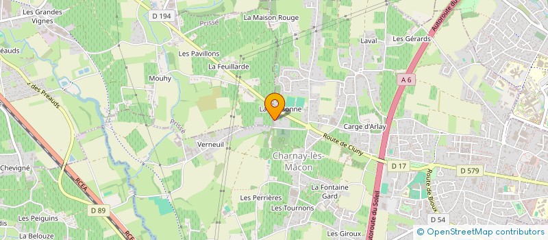 localisation de l'entreprise ALS SCI à CHARNAY-LES-MACON
