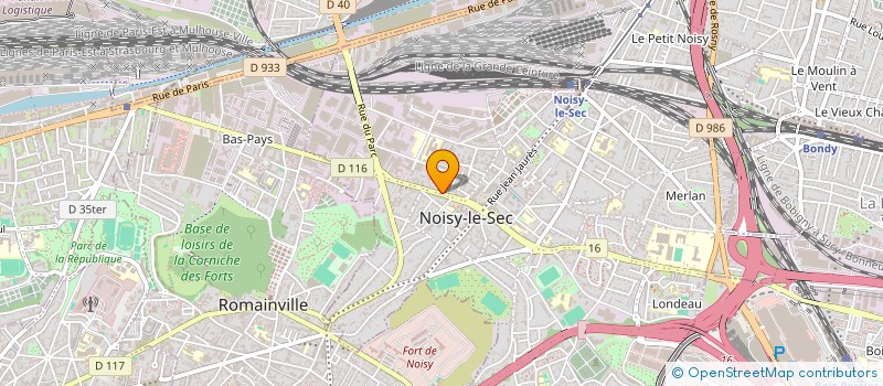 localisation de l'entreprise ALSA à NOISY-LE-SEC