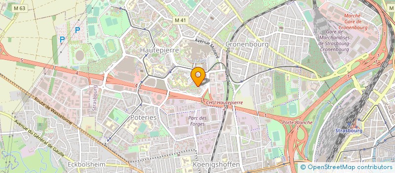 localisation de l'entreprise ALSA 67 à STRASBOURG