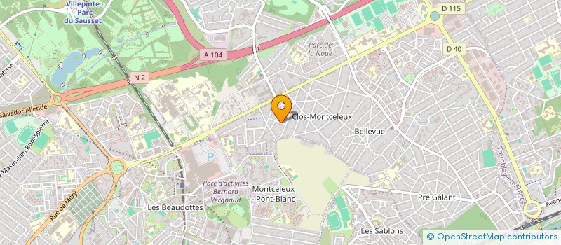 localisation de l'entreprise ALSA à VILLEPINTE