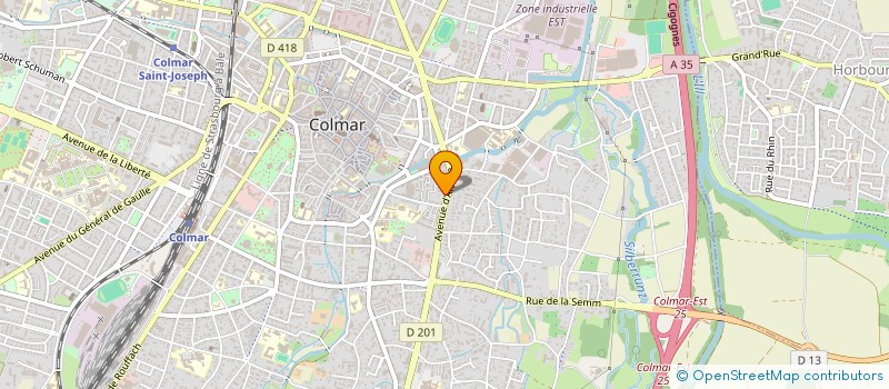 localisation de l'entreprise ALSA BIO CONCEPT  COLMAR