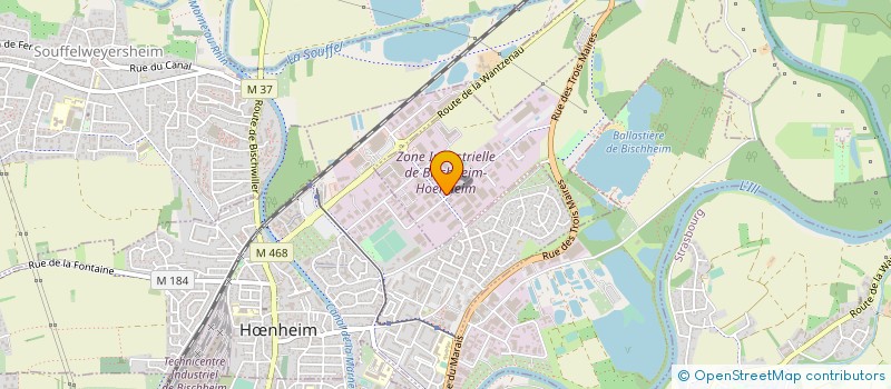 localisation de l'entreprise ALSA CALOR à BISCHHEIM