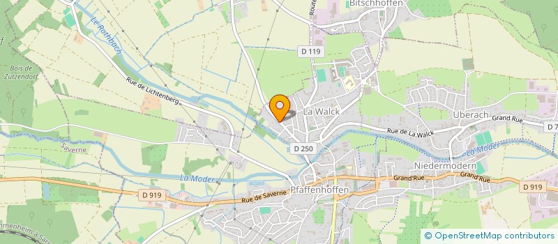 localisation de l'entreprise ALSA CREPIS à BITSCHHOFFEN