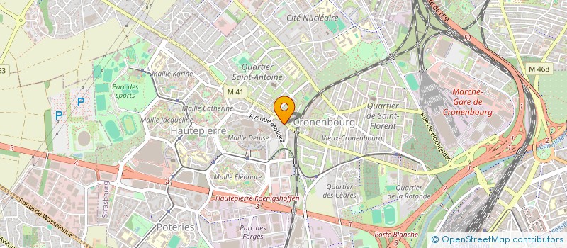 localisation de l'entreprise ALSA DECO à STRASBOURG