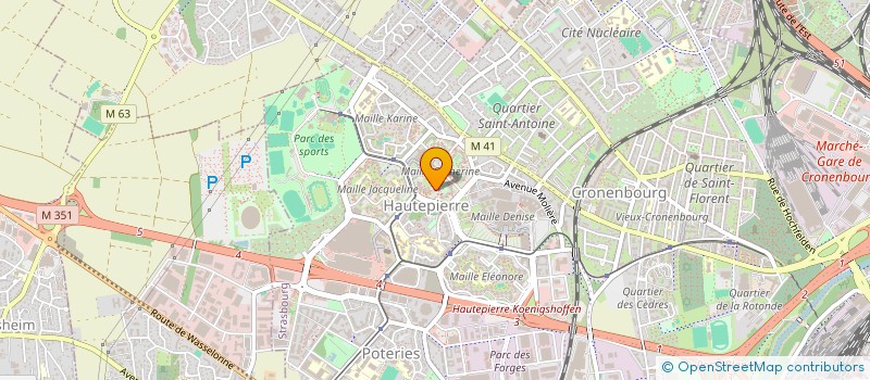 localisation de l'entreprise ALSA DECO CARRELAGE  STRASBOURG