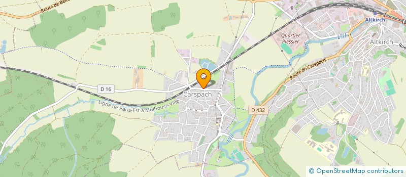 localisation de l'entreprise ALSA'KRIEG  CARSPACH