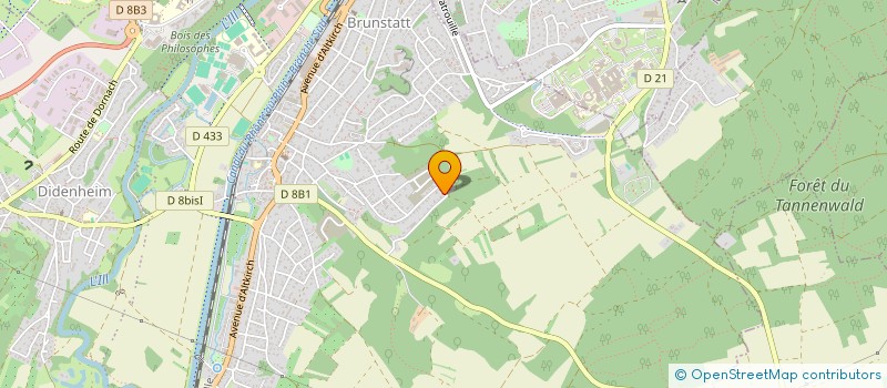 localisation de l'entreprise ALSA LYS à BRUNSTATT-DIDENHEIM