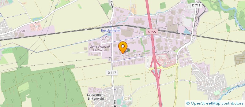 localisation de l'entreprise ALSA RENOV'HABITAT à DUTTLENHEIM