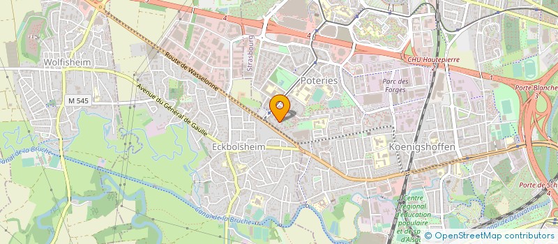 localisation de l'entreprise ALSA TRANSPORTS à STRASBOURG