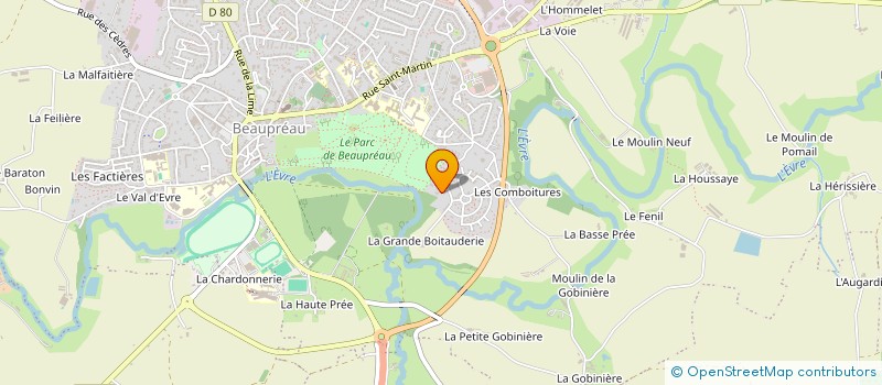 localisation de l'entreprise ALSA928  BEAUPREAU-EN-MAUGES