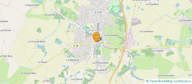 localisation de l'entreprise ALSAB  AUBIGNY-LES CLOUZEAUX