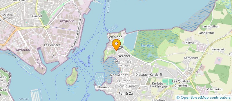 localisation de l'entreprise ALSABETA  LOCMIQUELIC