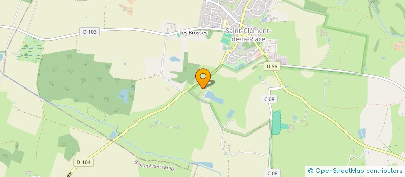 localisation de l'entreprise ALSACE à SAINT-CLEMENT-DE-LA-PLACE