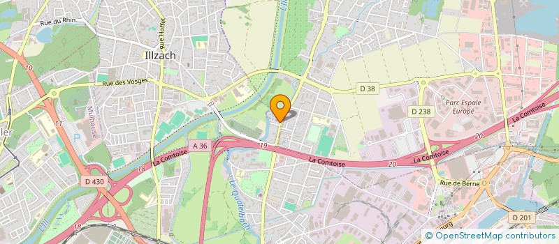 localisation de l'entreprise ALSACE ACHEMINEMENTS CONSEIL  ILLZACH