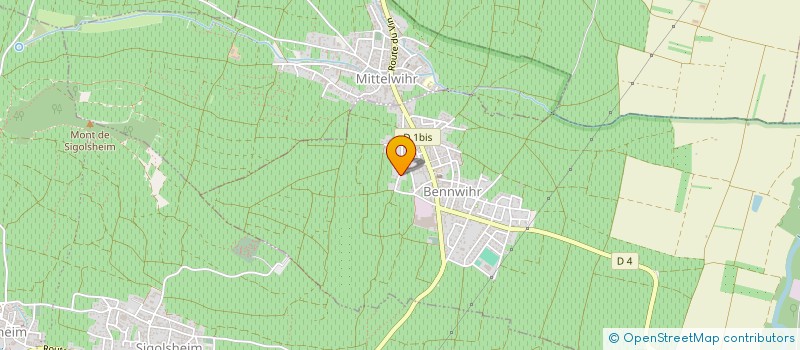 localisation de l'entreprise ALSACE ADHESIFS  BENNWIHR