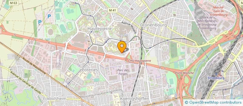 localisation de l'entreprise ALSACE AIR NOUVEL à STRASBOURG
