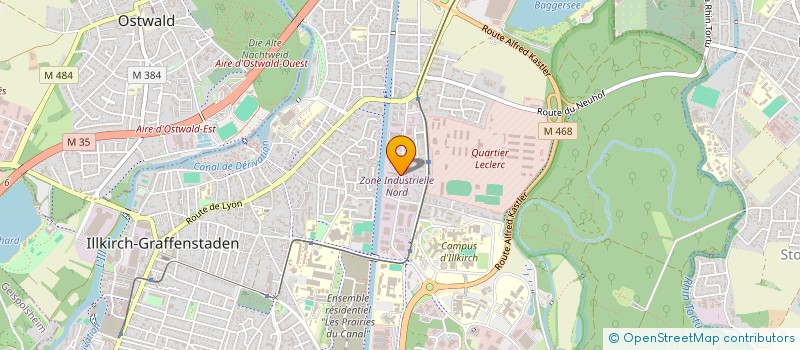 localisation de l'entreprise ALSACE AUTO LAVAGE  ILLKIRCH-GRAFFENSTADEN