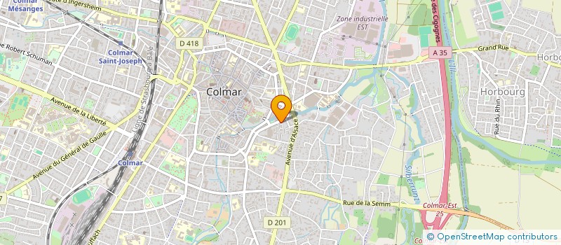 localisation de l'entreprise ALSACE AUTOS DISCOUNT à COLMAR