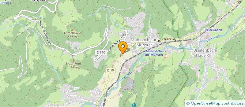 localisation de l'entreprise ALSACE BATIMENT SERVICE  MUHLBACH-SUR-MUNSTER