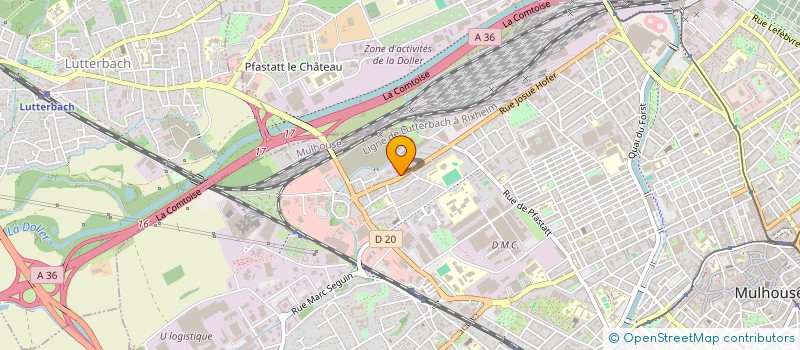 localisation de l'entreprise ALSACE BRICOLAGE & CADEAUX  MULHOUSE