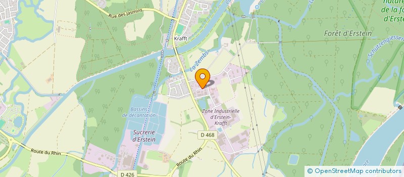 localisation de l'entreprise ALSACE CHALETS  ERSTEIN