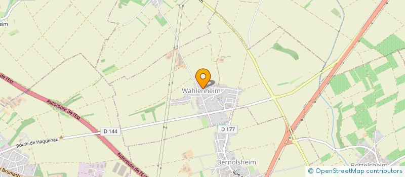 localisation de l'entreprise ALSACE CHAUFFAGE SANITAIRE  DONNENHEIM