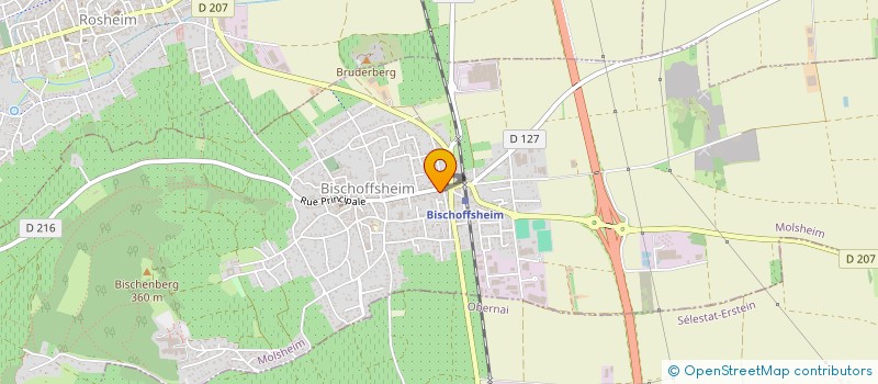 localisation de l'entreprise ALSACE CHAUFFERIE PROTECT  BISCHOFFSHEIM