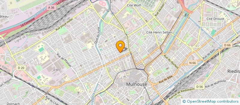 localisation de l'entreprise ALSACE CLAIR SERVICES à MULHOUSE