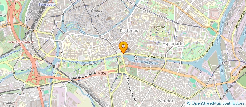 localisation de l'entreprise ALSACE COIFF à STRASBOURG